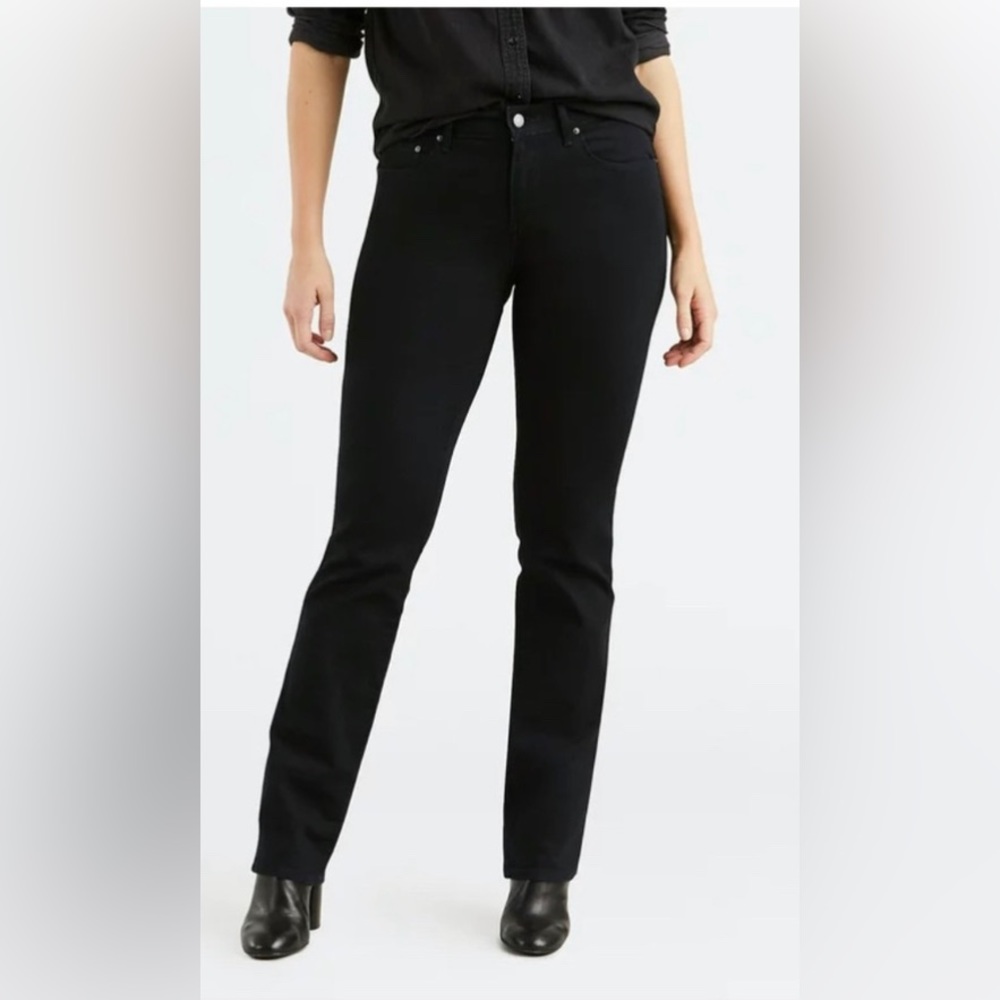 LEVIS 505 Straight Womens Black Jeans